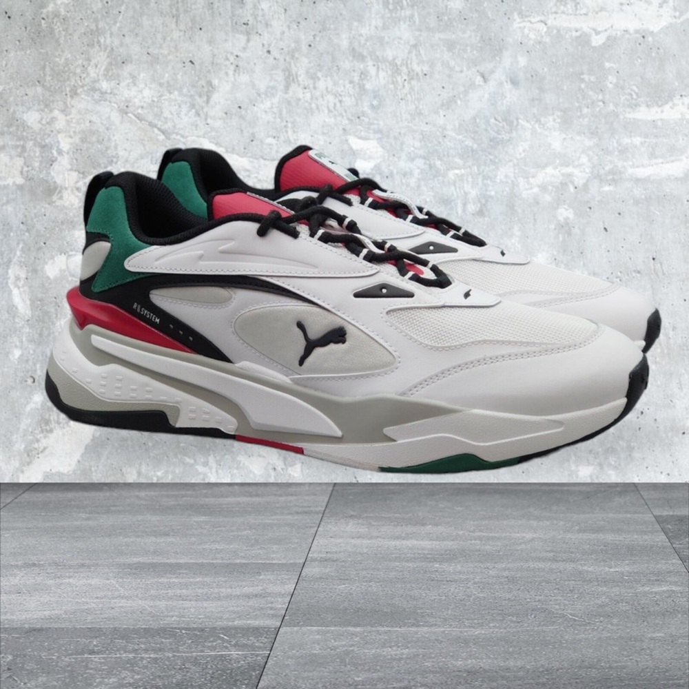 Size 12- PUMA RS-Fast Mix White Blue Spruce